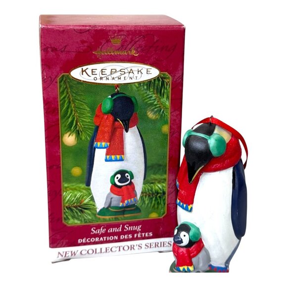 Hallmark Keepsake Ornaments Lot 2 Safe And Snug A Little Nap Penguins Polar Bear - Picture 5 of 6